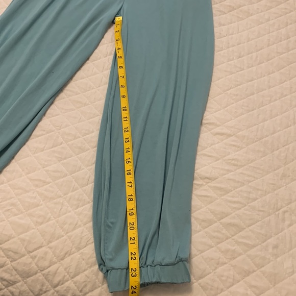 FREE PEOPLE BEACH Ali pants pockets super soft elastic waistband blue size XS - Picture 11 of 13